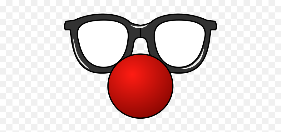Cute Glasses - Clown Glasses And Nose Emoji,Upside Down Smiley Emoji