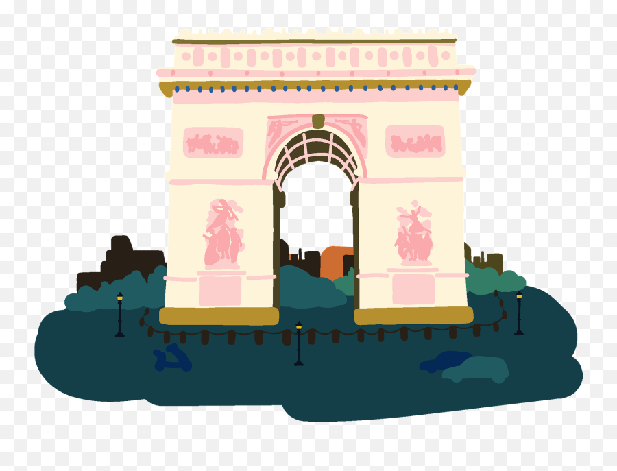 Arc De Triomphe Clipart Free Download Transparent Png - Arc De Triomphe Vector Emoji,Disneyland Emoji