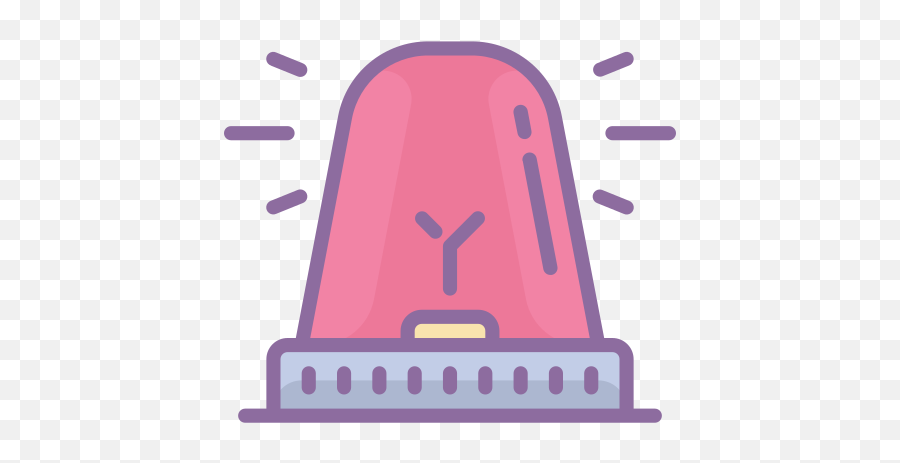 Siren Icon - Pink Siren Icon Emoji,Police Siren Emoji