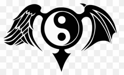 Gtsport Decal Search Engine - Yin Yang Symbol With Angel And Demon Wings Emoji