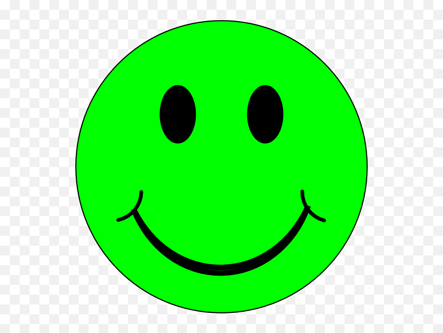 17 Big Grin Smiley Emoticon Green - Green Smiley Face Emoji,Cheesing Emoji