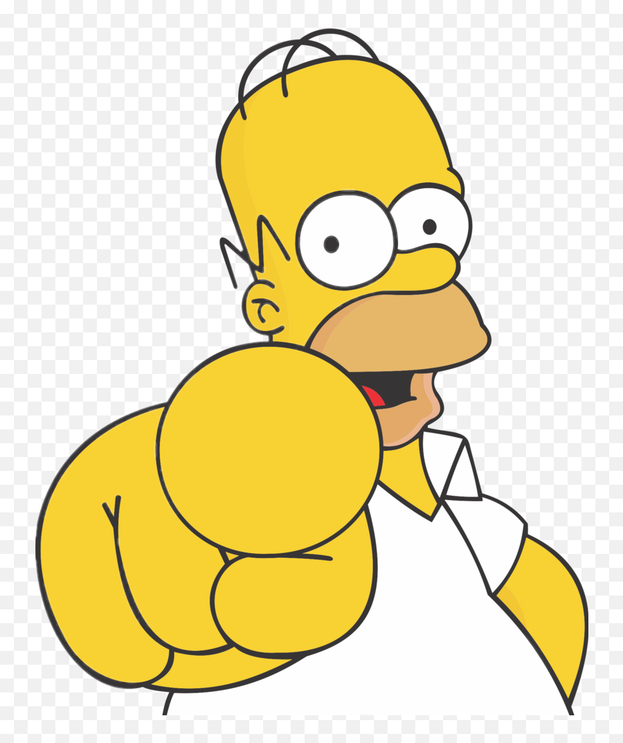 Homer Simpson Homersimpson You Pointing - Homer Simpson Png Emoji,Pointing At You Emoji