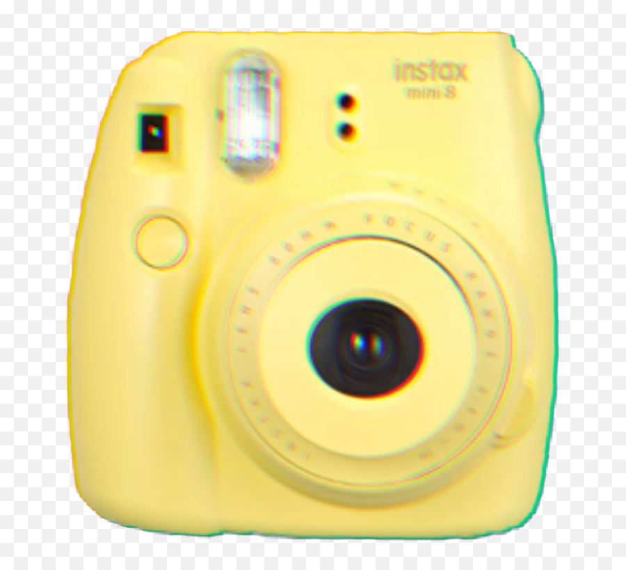 Yellow Polaroid Camera Aesthetic - Camera Emoji,Camera Emoji With Flash