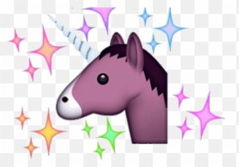 Unicorns Transparent Emoji Picture - Whatsapp Horse