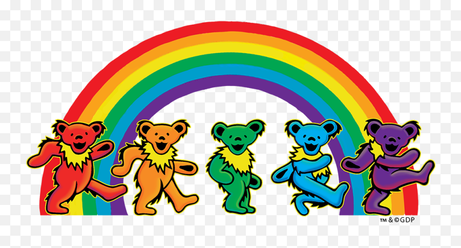 Transparent Clipart Grateful Dead Bears - Grateful Dead Dancing Bears Png Emoji,Grateful Dead Emoji