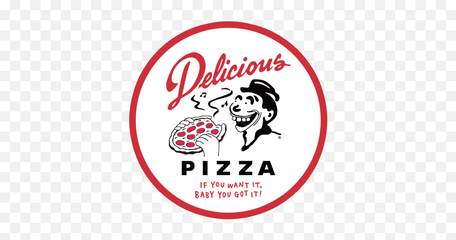 Download Delicious Pizza Logo - Delicious Vinyl Pizza Png Delicious Pizzeria Emoji,Vinyl Record Emoji