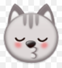 Cat Kittie Kitty Emojii Smail Smiley - British Shorthair,Cat Kiss Emoji