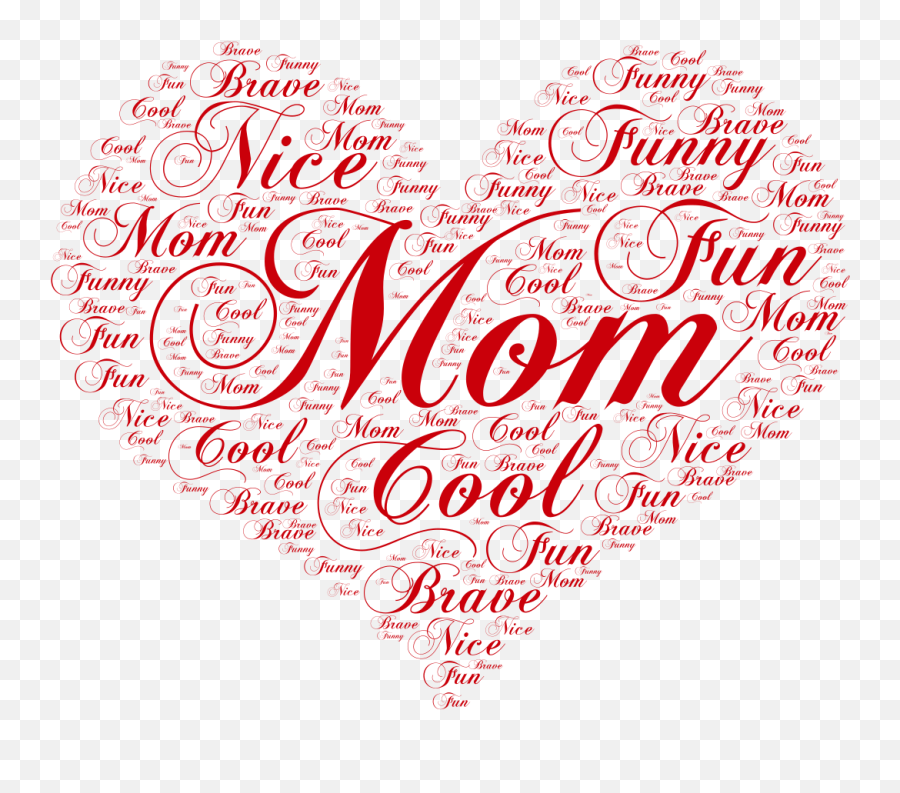 Mom - Wordartcom Transparent Mom Word Art Emoji,Mom Emojis