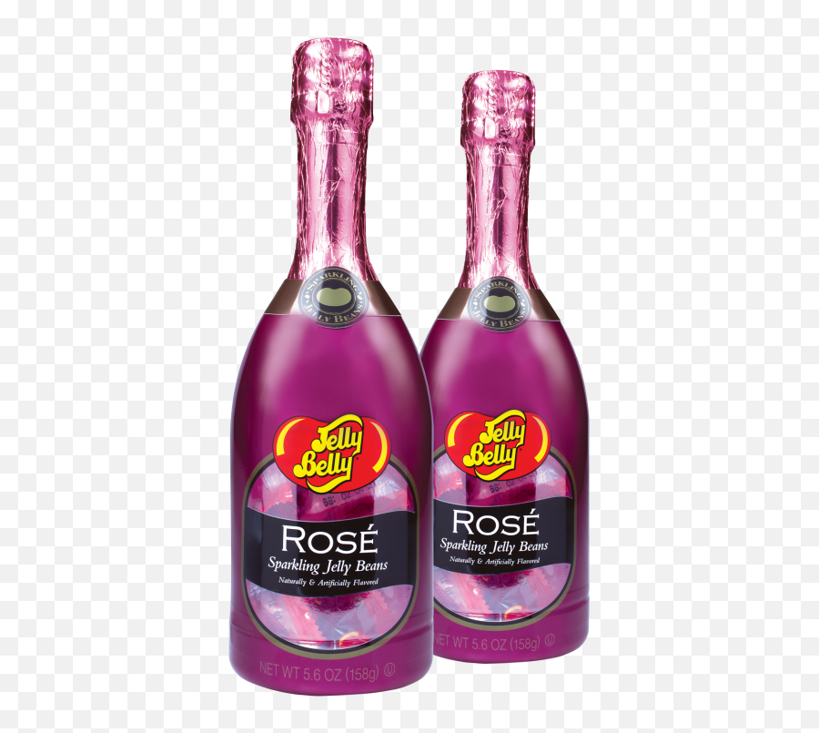 2 - Pack Jelly Belly Rosé Bottle 56oz Jelly Belly Emoji,Sparkling Star Emoji