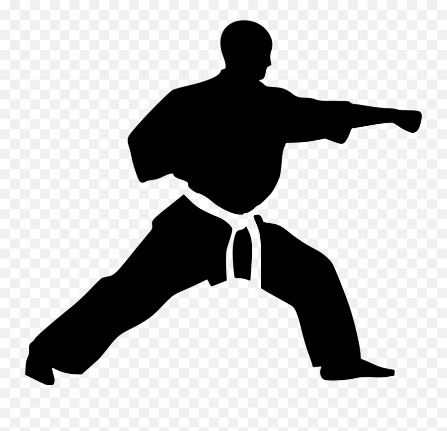 Karate Martial Arts Kick Sparring Clip - Karate Icon Png Emoji,Karate Emoji