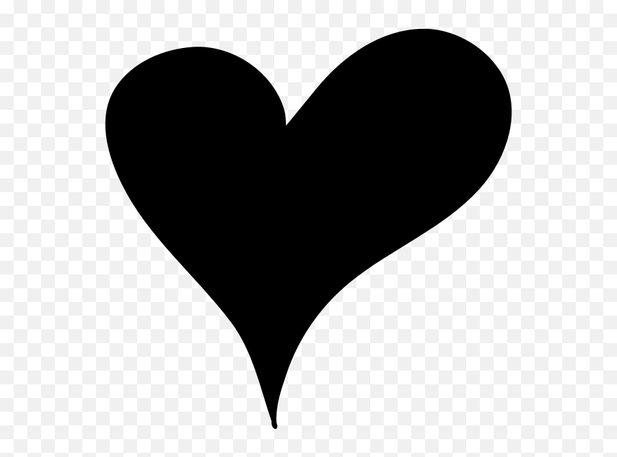 Heart Outline Shape - Clipart Black And White Heart Emoji,Treasure Chest Emoji
