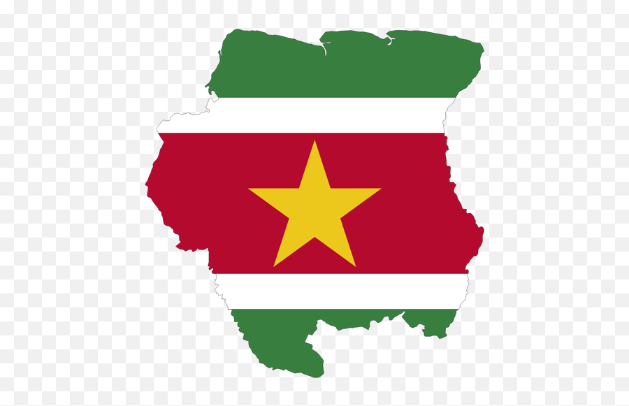 Surinames Map And Flag - Map And Flag Of Suriname Emoji,Syrian Flag Emoji