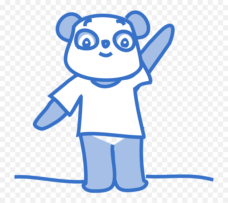 Panda Gambar Vektor - Bye Bye Gif Png Emoji,Bicep Emoji