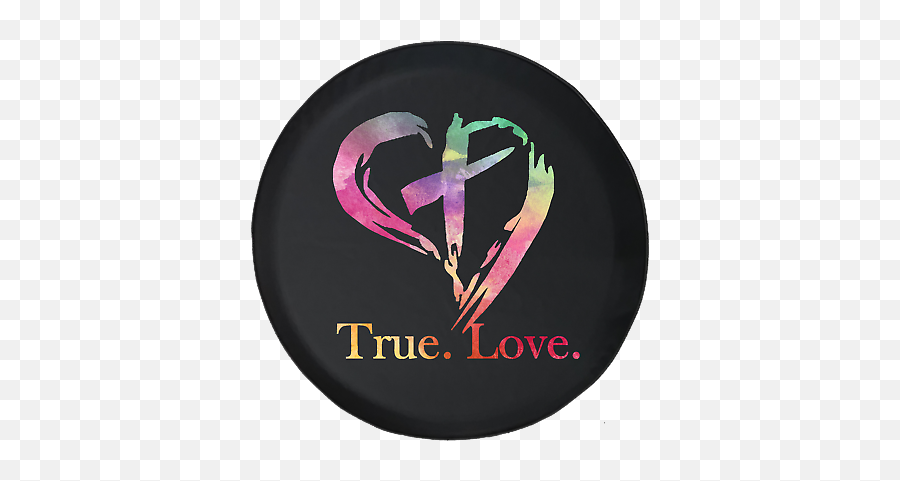 Spare Tire Cover Watercolor True Love - Jesus Is True Love Emoji,Tunisia Flag Emoji