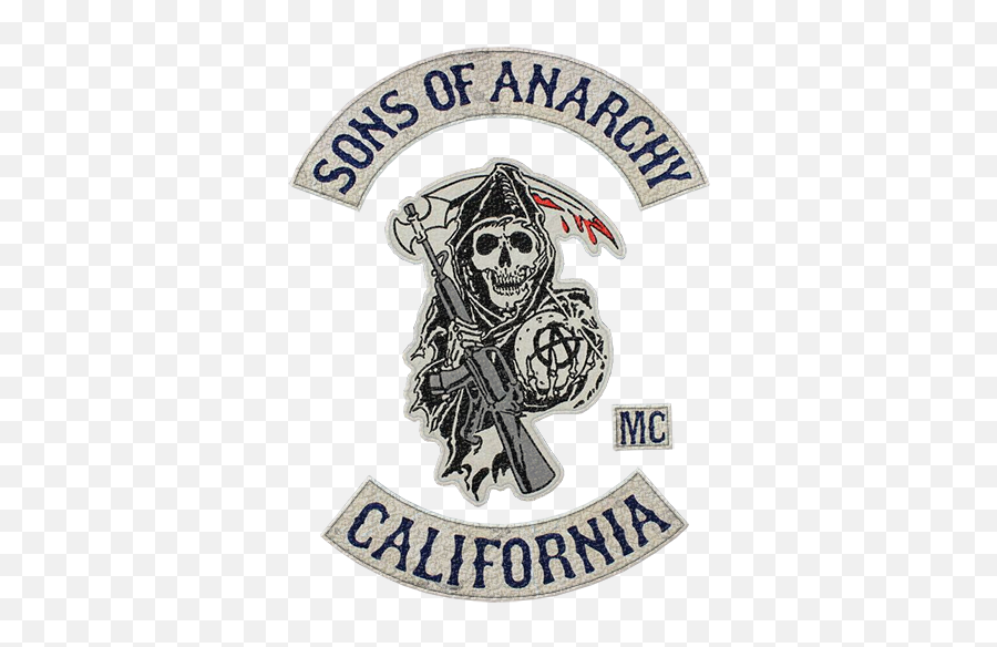 Sons Of Anarchy California Patch - Motorcycle Back Patches Emoji,Anarchy Symbol Emoji
