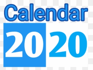Calendar 2020 - Electric Blue Emoji