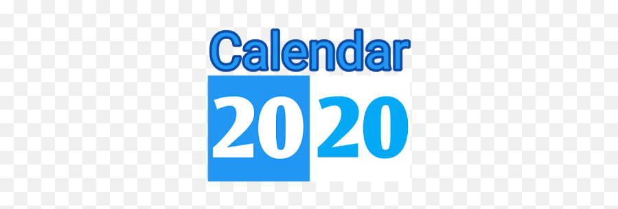 Calendar 2020 - Electric Blue Emoji,Calendar Emoji Transparent