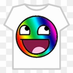 Rainbow Smiley - Roblox Roblox Ninja Legends T Shirt Emoji,Rainbow Emoticon