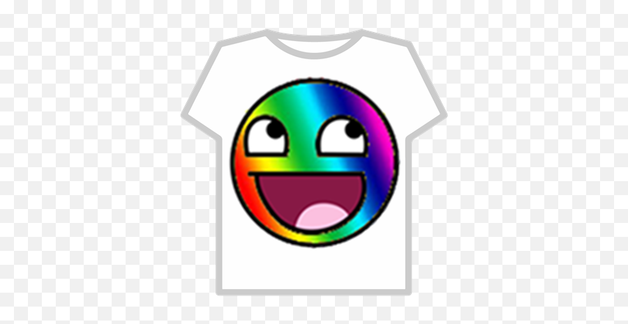 Rainbow Smiley - Roblox Roblox Ninja Legends T Shirt Emoji,Rainbow Emoticon