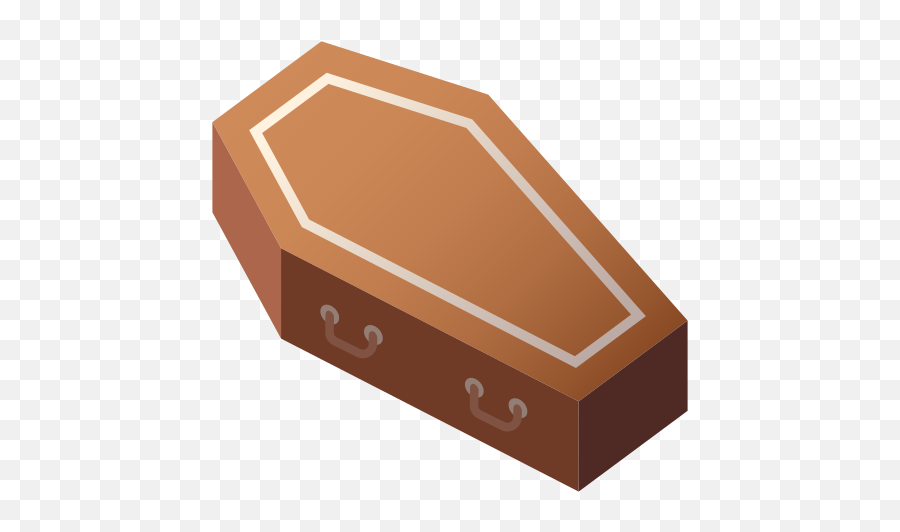 Coffin Emoji - Wood,Emoji Tombstone