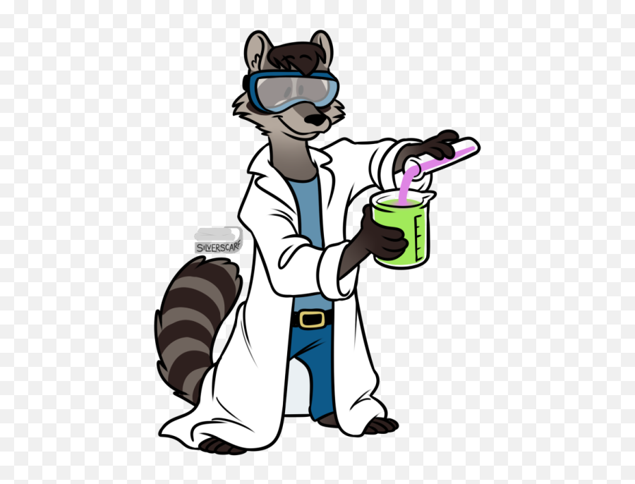 What About A Short Raccoon That Is Always Happy And Clipart - Raccoon In Lab Coat Emoji,Raccoon Emoji