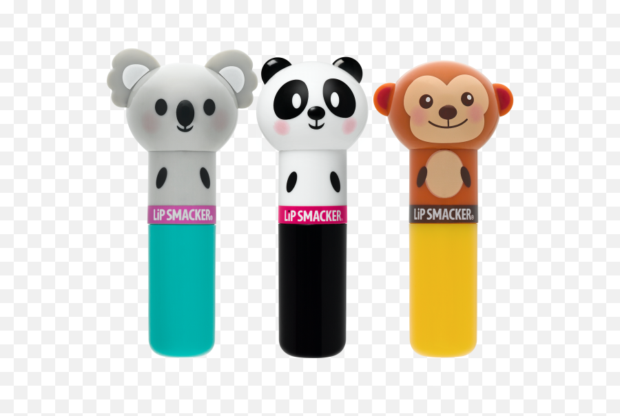 Lippy Pal Lip Balm Trio - Cartoon Emoji,Red Panda Emoji