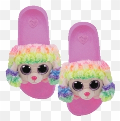 Ty Rainbow Beanie Boo Slides - Emoji