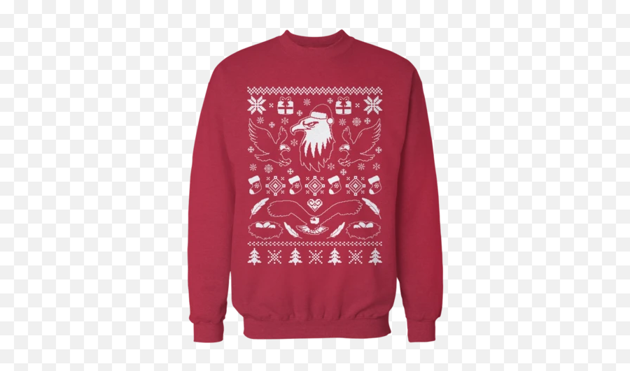 Tops - Country Music Christmas Sweater Emoji,Bald Eagle Emoji