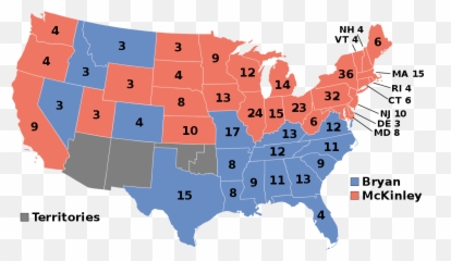 Electoralcollege1900 - 1880 Presidential Election Map Emoji
