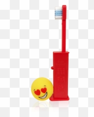 Brush Buddies Pez Poppin Emoji Love Toothbrush - Baby Toys,Toothbrush Emoji