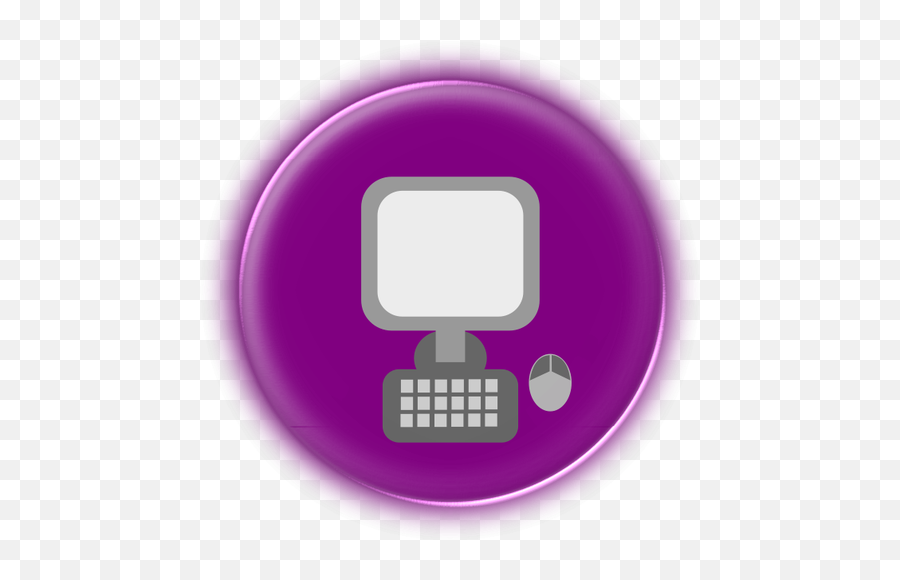 Computer Icon - Icone Computador Roxo Png Emoji,Emoji On Computer Keyboard