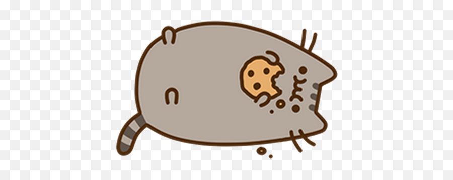 Mammal Photography Pusheen Cartoon Cat - Pusheen Eating Cookie Emoji,Pusheen Cat Emoji