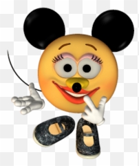 Mickey Mouse Pointing - Angry Mickey Mouse Clipart Emoji,Minnie Mouse