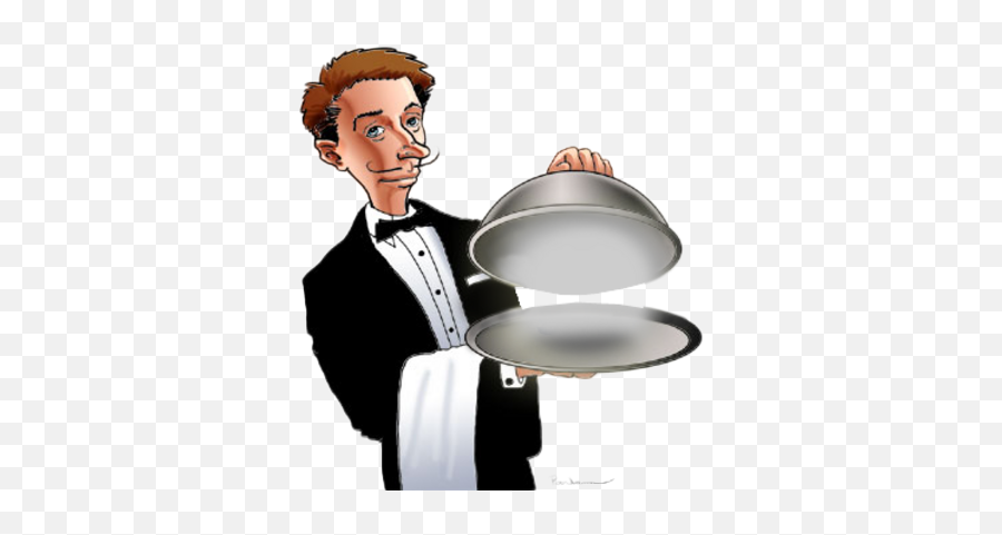 Clipart Images Waiter Transparent - Waiter Clipart Png Emoji,Waiter Emoji