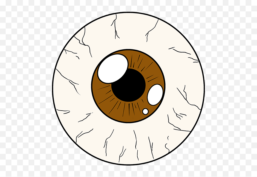 How To Draw An Eyeball - Easy Eye Ball Drawing Emoji,Eyeball Emoji