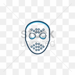 Ice Hockey Mask Vector Image - Clip Art Emoji