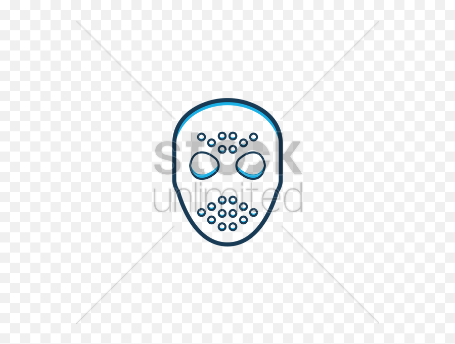 Ice Hockey Mask Vector Image - Clip Art Emoji,Ice Emoticon