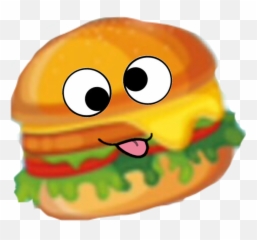 Hamburger Yum Crazy Funny Lol - Clip Art Emoji,Hamburger Emoticon