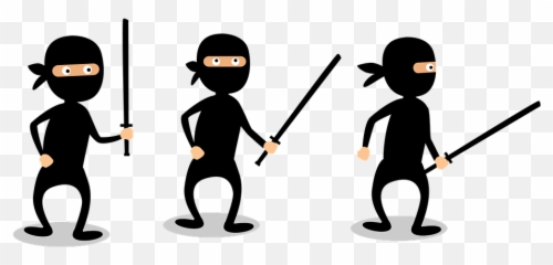 Ninja Black Suit - Sort Emoji