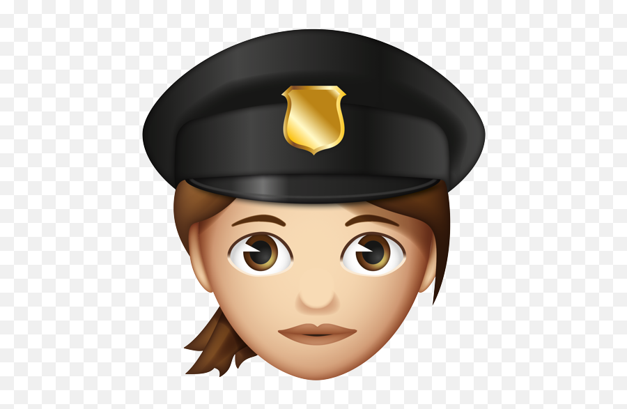 Emoji U2013 The Official Brand Woman Police Officer - Woman Brown Hair Emoji,Black Woman Emoji