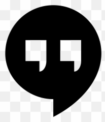 Png File Svg - Google Hangouts Logo White Transparent Icon Emoji