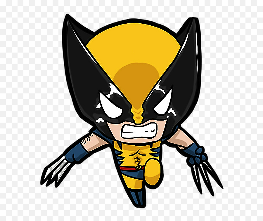 Wolverine Xmen Logan Marvel Mutant - Wolverine Chibi Png Emoji,Wolverine Emoji