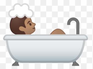 Person Taking Bath Emoji With Medium -