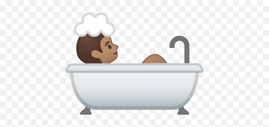 Person Taking Bath Emoji With Medium - Bath Emoji,Bear Hot Emoji