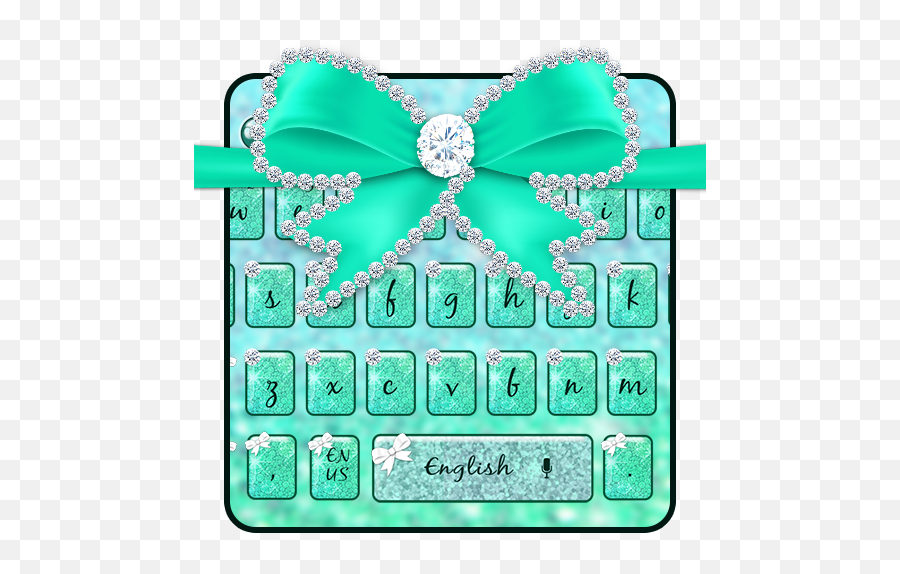 Amazoncom Neon Diamond Bow Keyboard Theme Appstore For - Clip Art Emoji,Taking A Bow Emoji