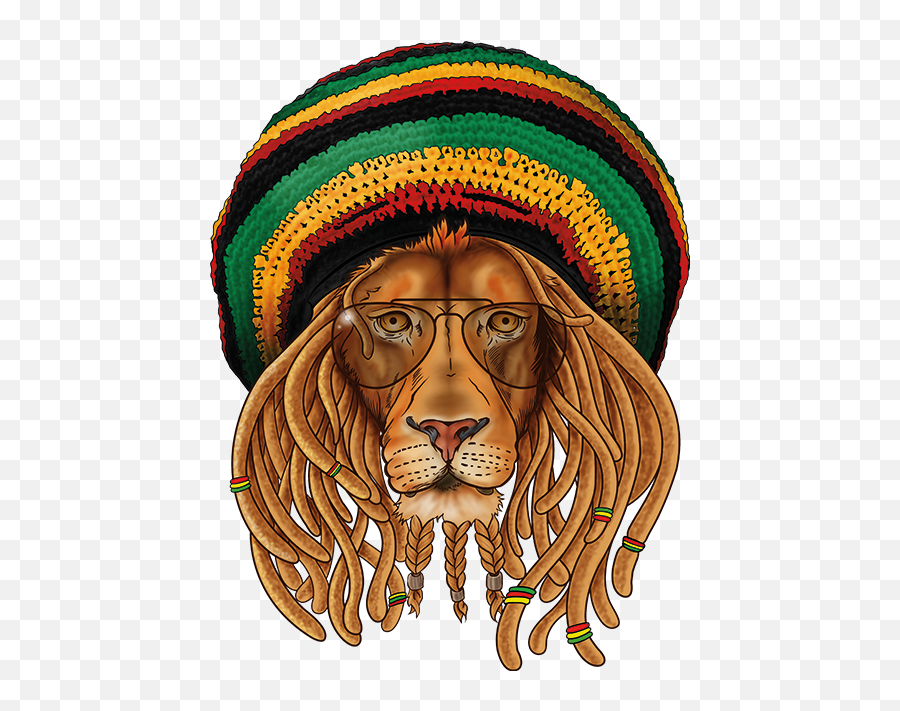 Download Rastafari Judah Of T - Shirt Lion Hat Clipart Png Leão De Judá Rastafari Emoji,Lion Emoticon