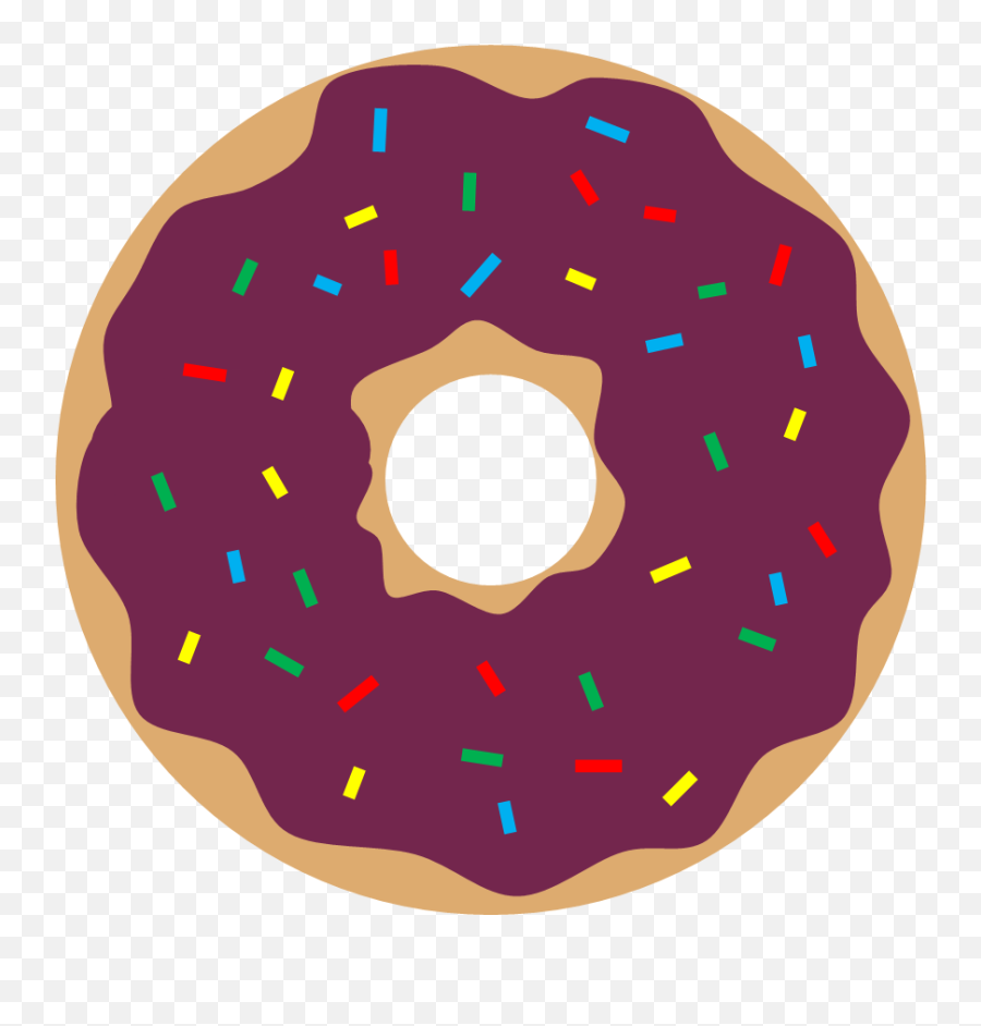 Purple Donut Clipart - Donut Clipart Emoji,Doughnut Emoji