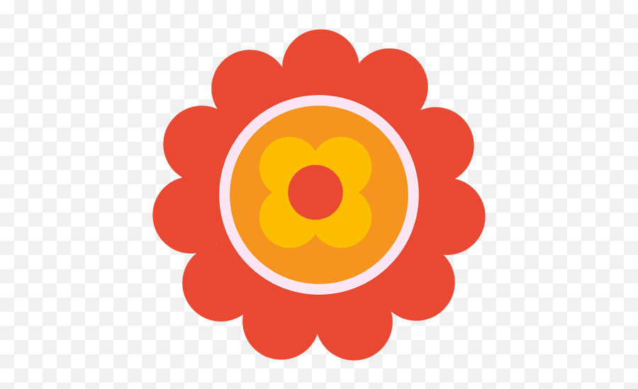 Flower Icon On Facebook At Getdrawings - Scalloped Circular Em Png Emoji,Orange Flower Emoji