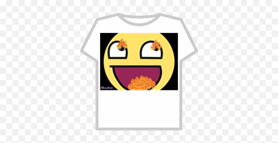 Flaming Epic Face - Roblox T Shirt Roblox Obey Png Emoji,Horseshoe Emoticon