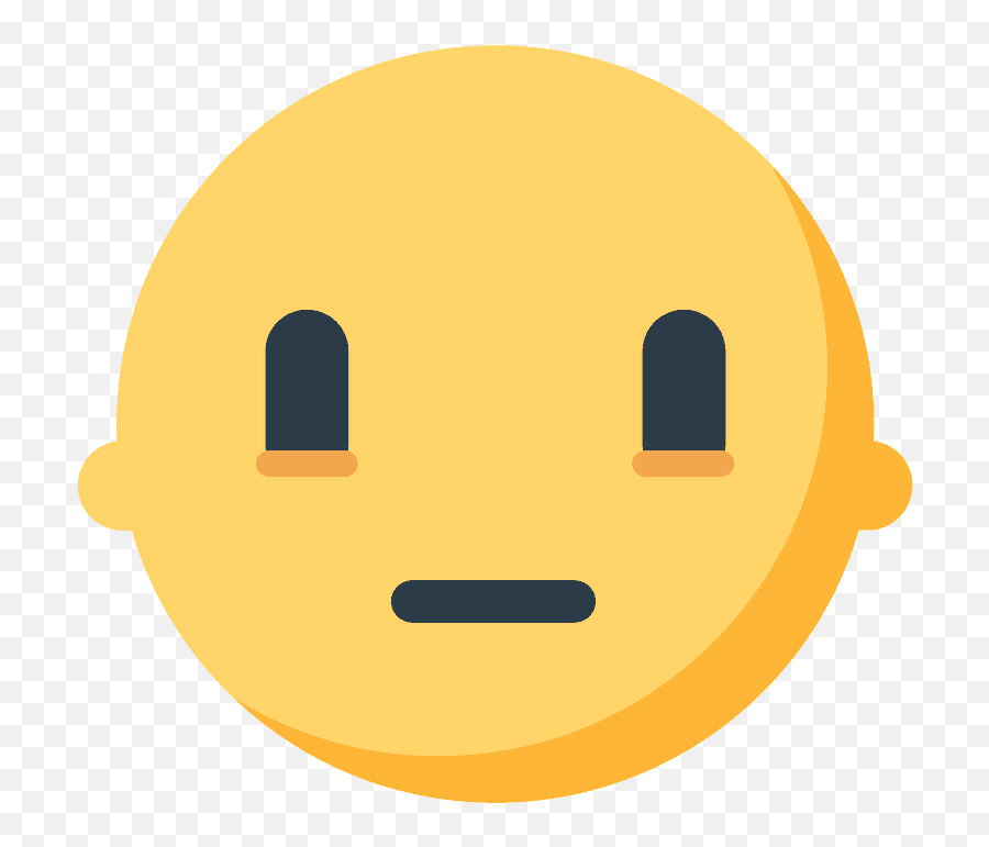 Neutral Face Emoji Clipart Free Download Transparent Png - Significato,Smirking Emoji Text